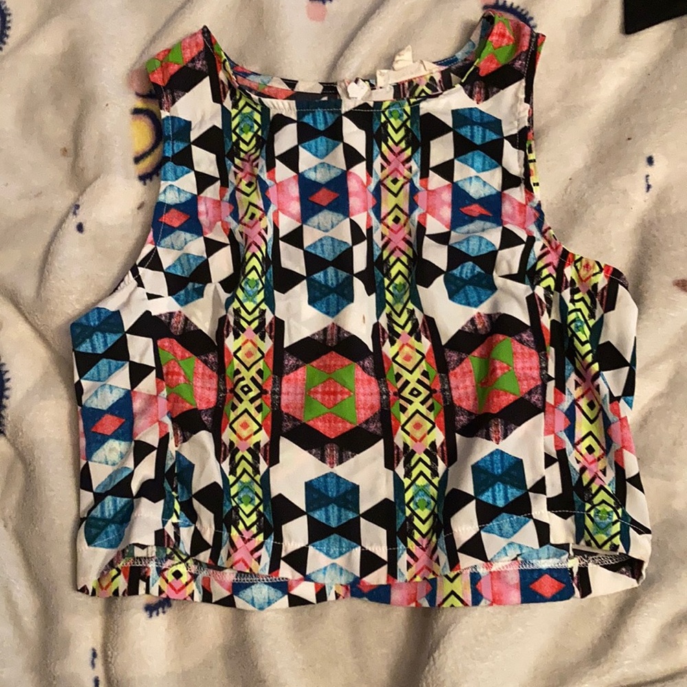 Fun colorful crop top